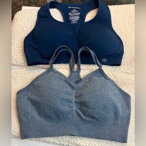 Marika Dark Blue and a no name Light Gray Sports Bras